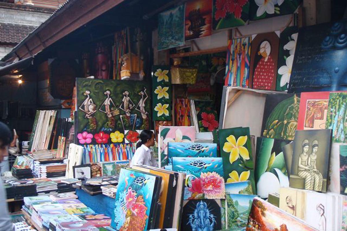 Sukawati Art Markets Paintings best organic markets in Bali